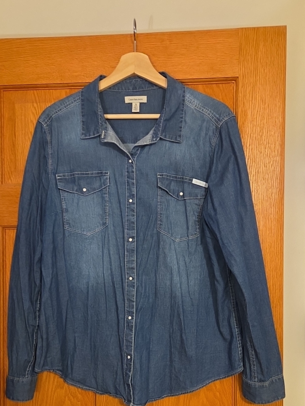 Calvin Klein Jeans Medium Blue Denim Shirt